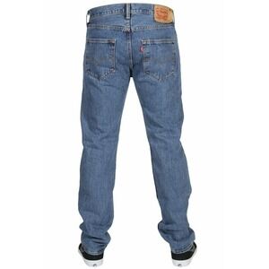 LEVI'S 501 Original Fit Straight Leg Jeans 42 x 32 Button Fly Medium Wash #0193‎